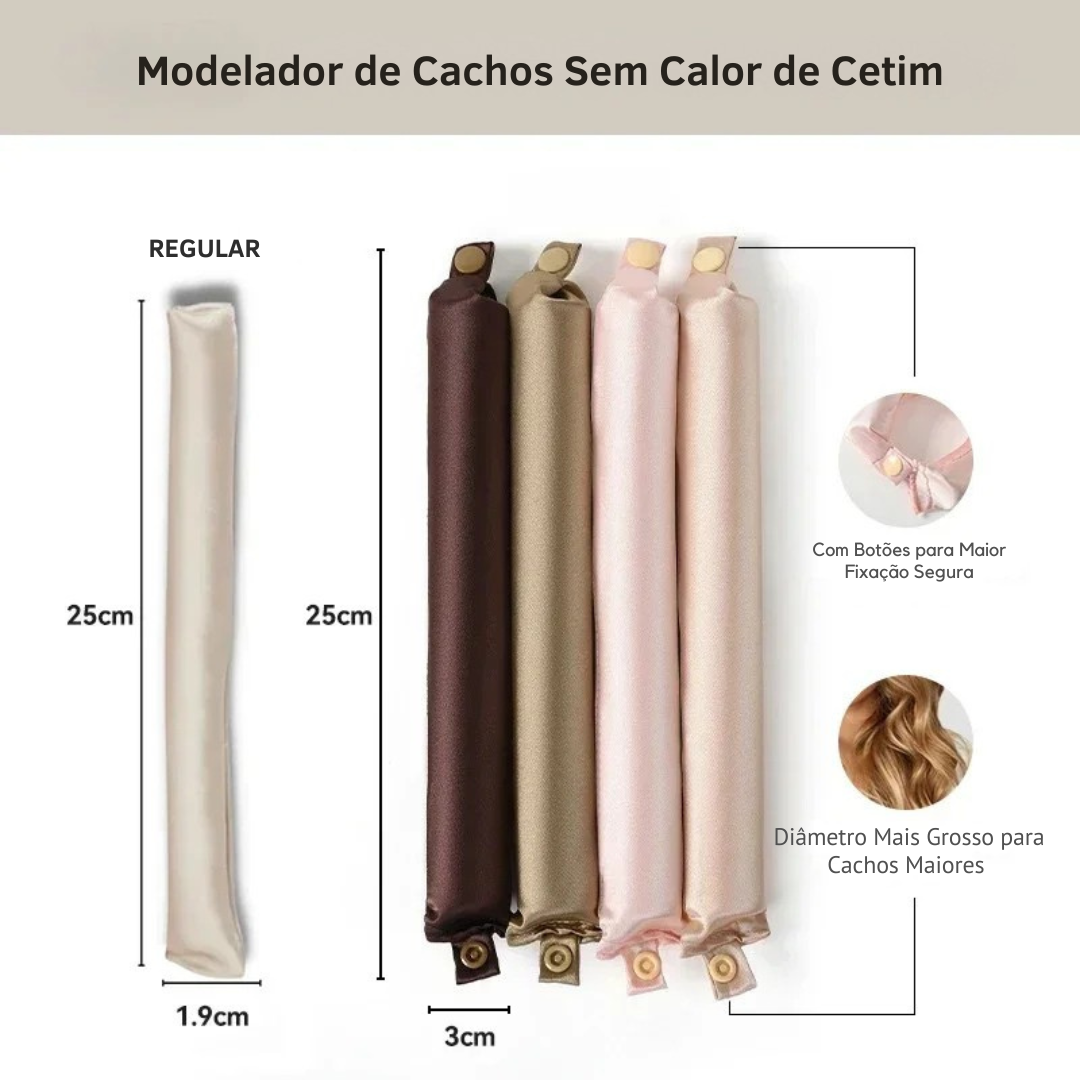 Modelador de Cachos Sem Calor de Cetim