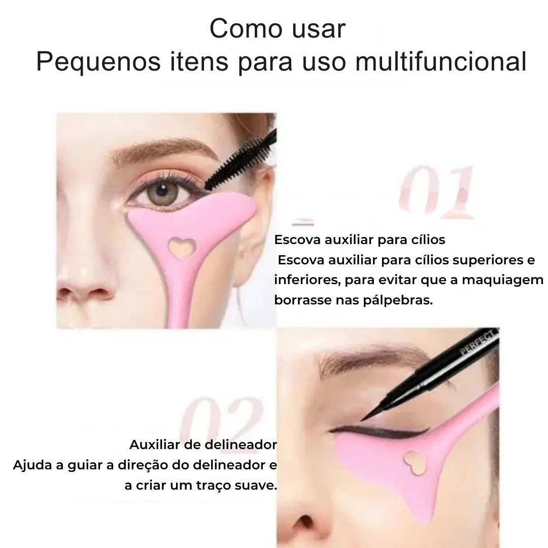 Kit Guia de Maquiagem de Olhos em Silicone