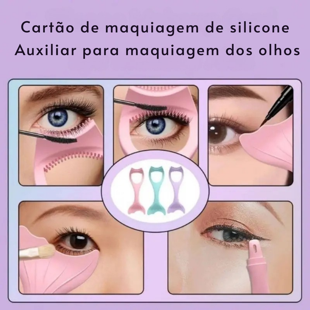 Kit Guia de Maquiagem de Olhos em Silicone