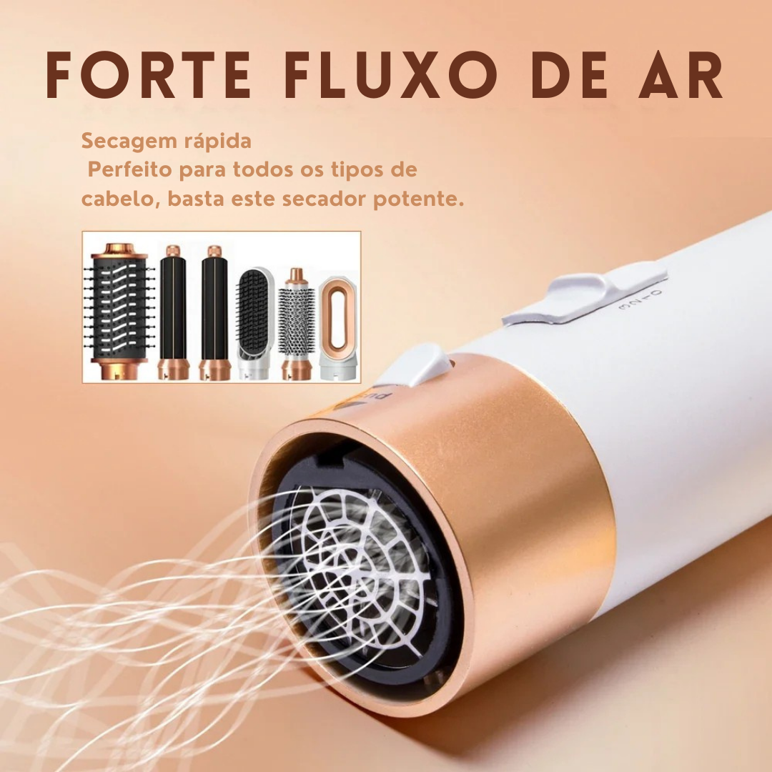 Escova Modeladora 6 em 1 Profissional