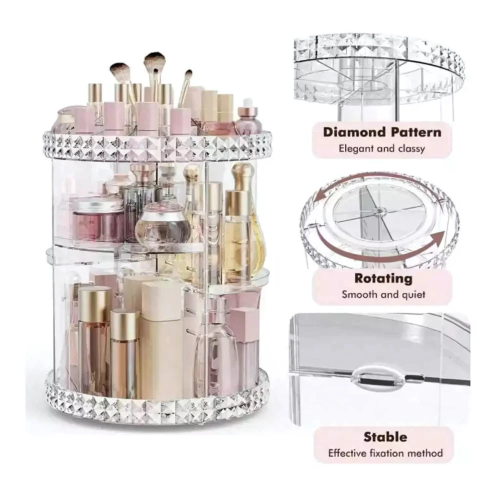 Organizador De Maquiagem Giratório 360º