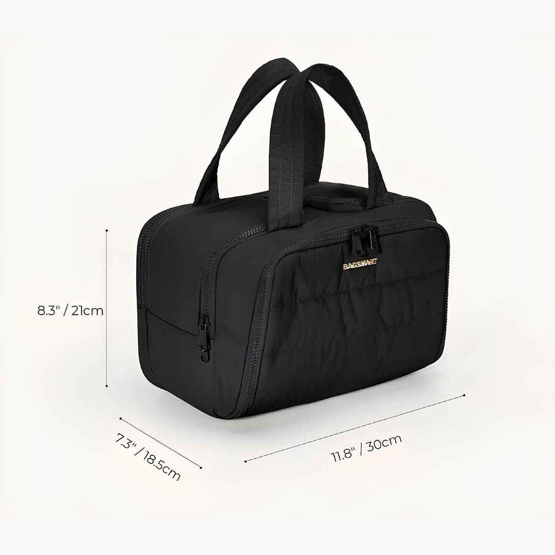 nécessaire multifuncional, nécessaire grande feminina, nécessaire de beleza para mala, estojo feminino portátil, estojo de maquiagem para viagem, bolsa prática para viagens, bolsa organizadora para viagem, bolsa leve e compacta, bolsa feminina grande capacidade, bolsa feminina de viagem, bolsa de viagem impermeável