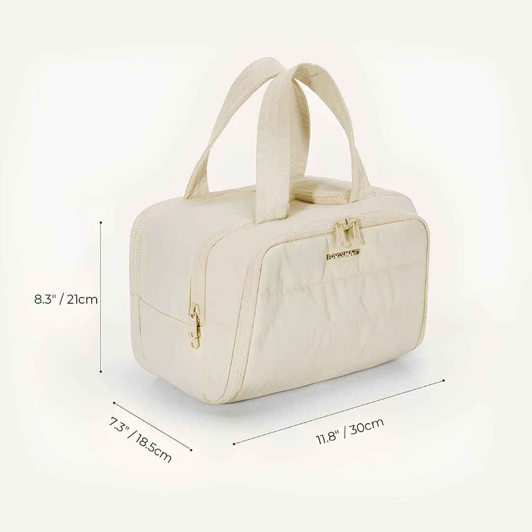 nécessaire multifuncional, nécessaire grande feminina, nécessaire de beleza para mala, estojo feminino portátil, estojo de maquiagem para viagem, bolsa prática para viagens, bolsa organizadora para viagem, bolsa leve e compacta, bolsa feminina grande capacidade, bolsa feminina de viagem, bolsa de viagem impermeável