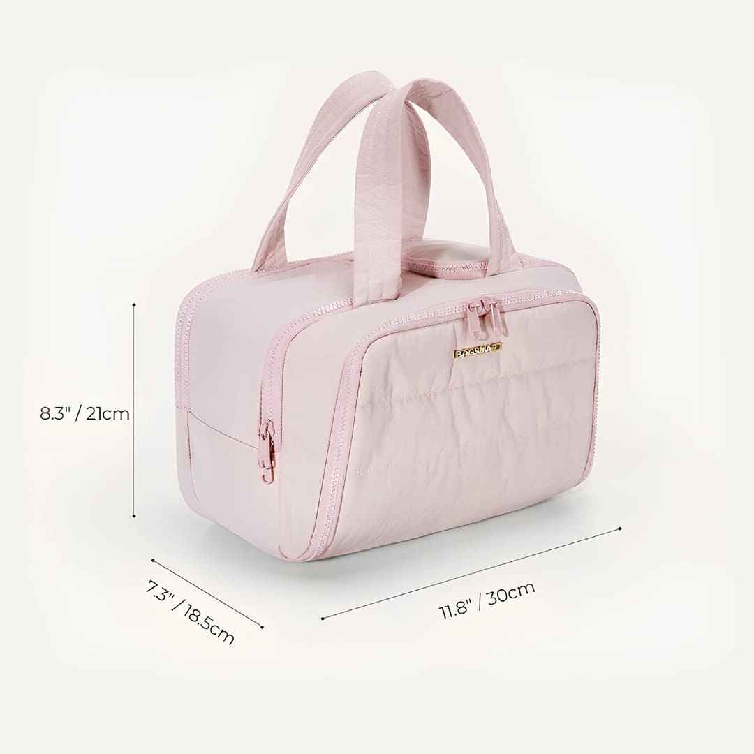 nécessaire multifuncional, nécessaire grande feminina, nécessaire de beleza para mala, estojo feminino portátil, estojo de maquiagem para viagem, bolsa prática para viagens, bolsa organizadora para viagem, bolsa leve e compacta, bolsa feminina grande capacidade, bolsa feminina de viagem, bolsa de viagem impermeável