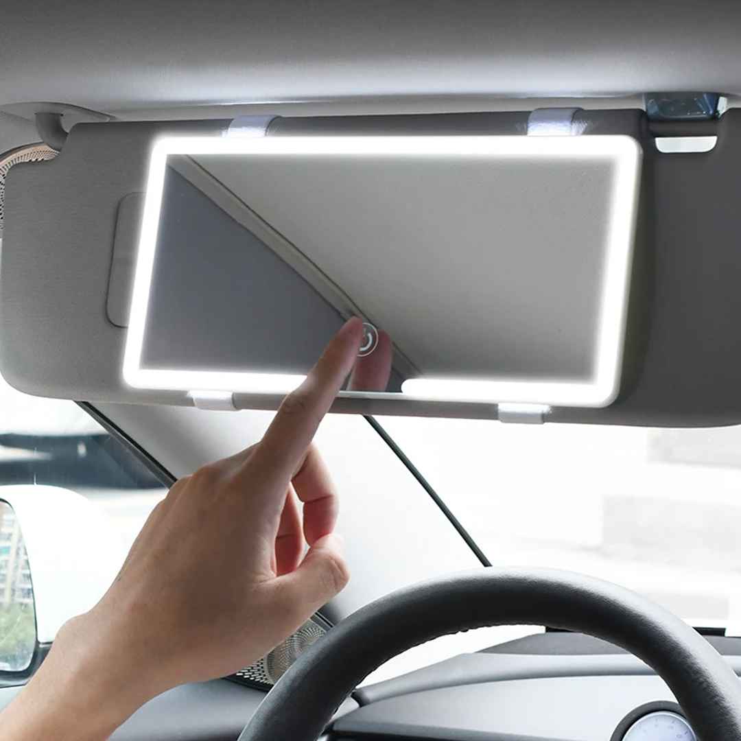 espelho USB recarregável, espelho universal para carro, espelho iluminado para bolsa, espelho de maquiagem portátil, espelho de maquiagem para carro, espelho de maquiagem compacto, espelho de carro feminino, espelho com luz para maquiagem, espelho com luz para carro, espelho com LED recarregável, espelho com LED para viagem