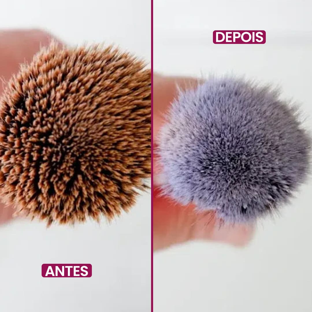 máquina de limpar pincéis, limpeza de pincéis profissional, limpador elétrico para pincéis, limpador de pincéis de maquiagem, limpador de pincel com secagem, limpador de maquiagem rápido, limpador automático de pincéis, lavador de pincéis elétrico, lavador automático de pincéis, higienizador de pincéis de maquiagem, acessório para limpar pincéis