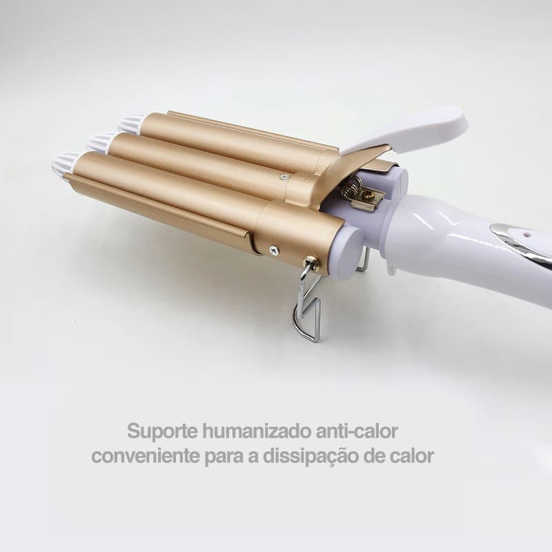 modelador para cabelos profissionais, modelador de cachos durável, modelador de cachos 3 barris, modelador de cabelo cerâmica, modelador com controle termostático, modelador bivolt, babyliss térmico cerâmico, babyliss para ondas naturais, babyliss para cabelos secos, babyliss ondulado profissional, babyliss 220°C