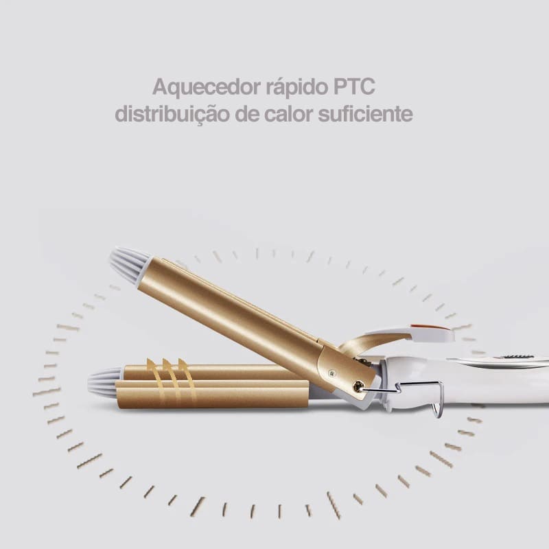 modelador para cabelos profissionais, modelador de cachos durável, modelador de cachos 3 barris, modelador de cabelo cerâmica, modelador com controle termostático, modelador bivolt, babyliss térmico cerâmico, babyliss para ondas naturais, babyliss para cabelos secos, babyliss ondulado profissional, babyliss 220°C