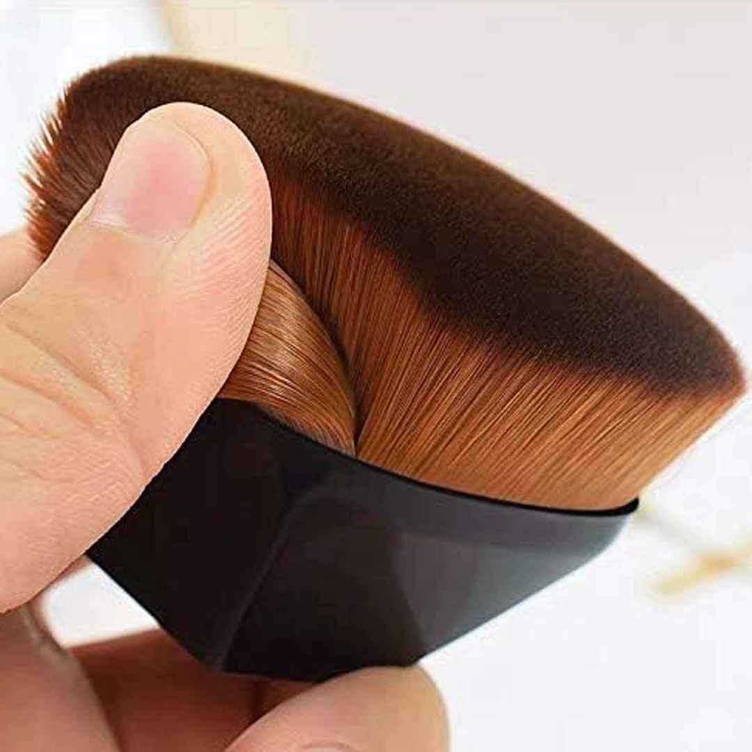 pincel para BB Cream, pincel para base profissional, pincel para acabamento perfeito, pincel macio para rosto, pincel kabuki hexagonal, pincel hexagonal para base, pincel denso para maquiagem, pincel de maquiagem para base líquida, pincel de maquiagem hexagonal, pincel de base compacto, pincel de alta cobertura