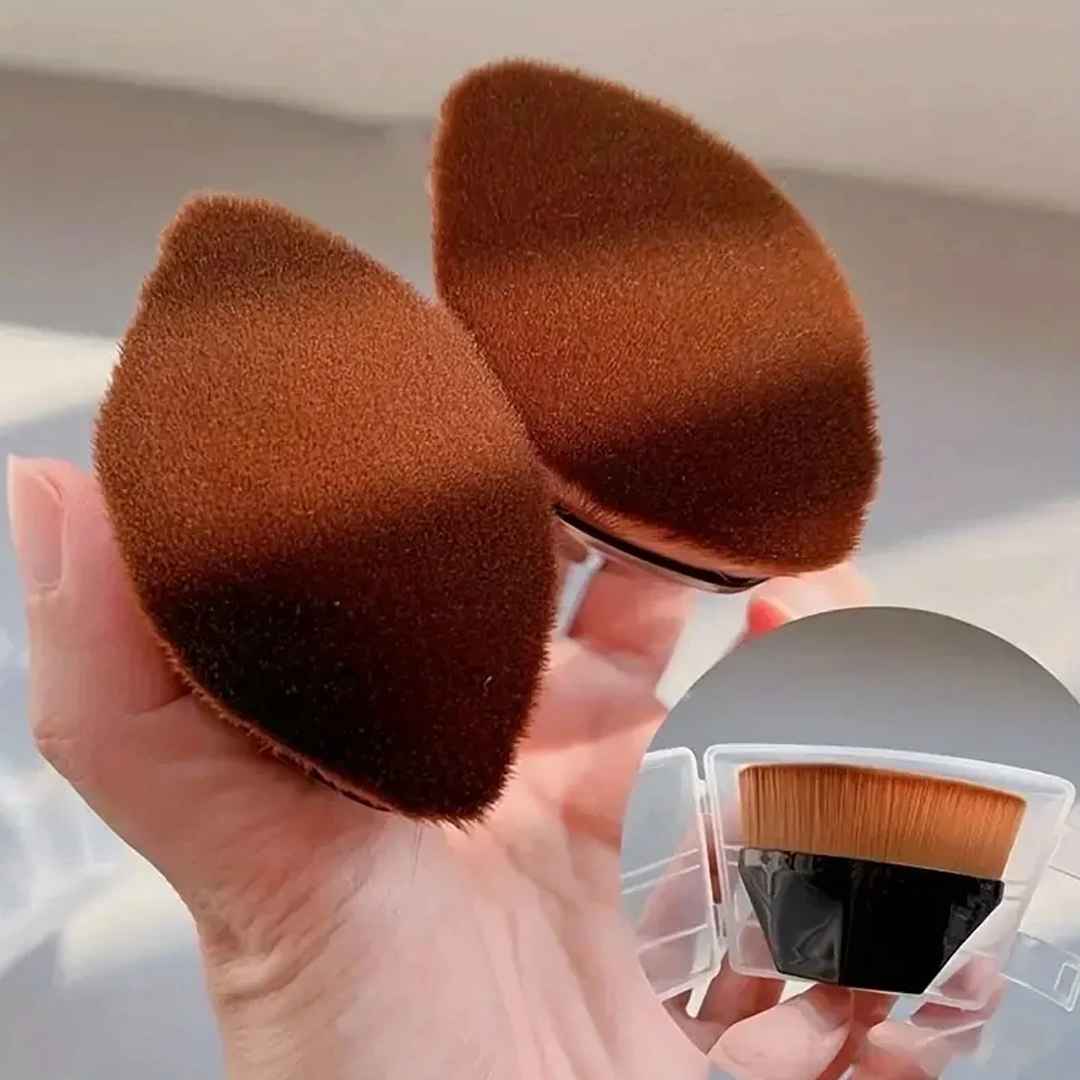 pincel para BB Cream, pincel para base profissional, pincel para acabamento perfeito, pincel macio para rosto, pincel kabuki hexagonal, pincel hexagonal para base, pincel denso para maquiagem, pincel de maquiagem para base líquida, pincel de maquiagem hexagonal, pincel de base compacto, pincel de alta cobertura
