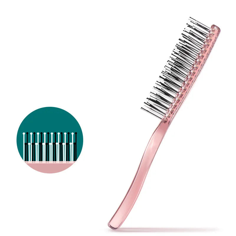 verde escova de cabelo couro cabeludo massagem pentes volumizing estilo de cabelo fino ferramenta desembaraçar para cabelos longos molhados e secos presente feminino