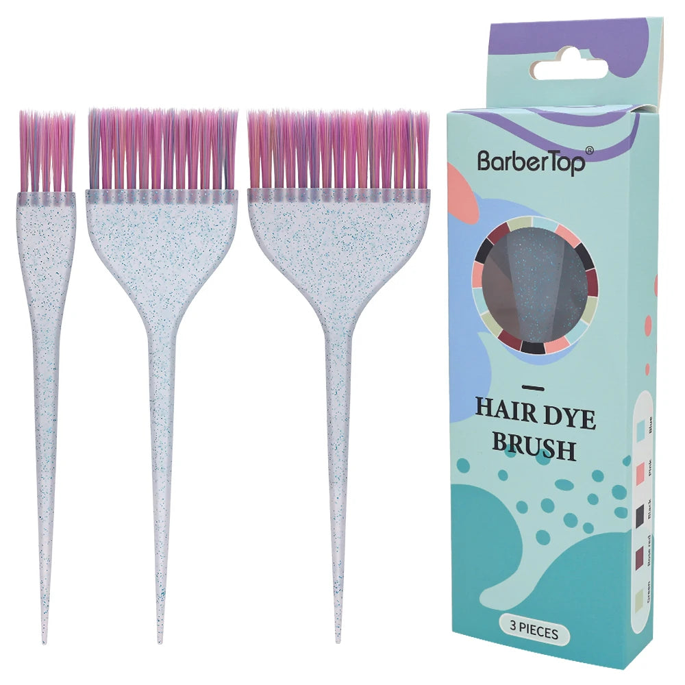 Escova de cabelo em forma de arco, salão de beleza, antiderrapante, creme de cor, escova de coloração de cabelo, aplicador de tintura de cabelo, escova de poeira, acessório de estilo