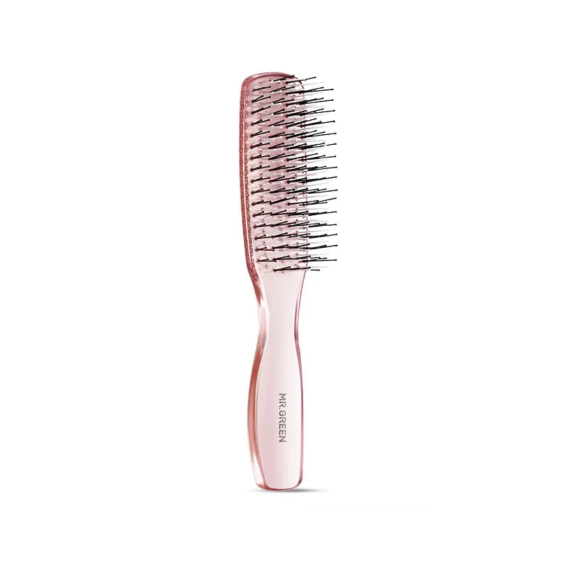 verde escova de cabelo couro cabeludo massagem pentes volumizing estilo de cabelo fino ferramenta desembaraçar para cabelos longos molhados e secos presente feminino