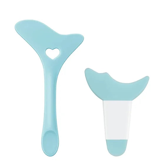 2 pçs conjunto alado delineador estêncil rímel escudo aplicador conjunto reutilizável silicone delineador guia ferramenta para maquiagem dos olhos, máscara aplic
