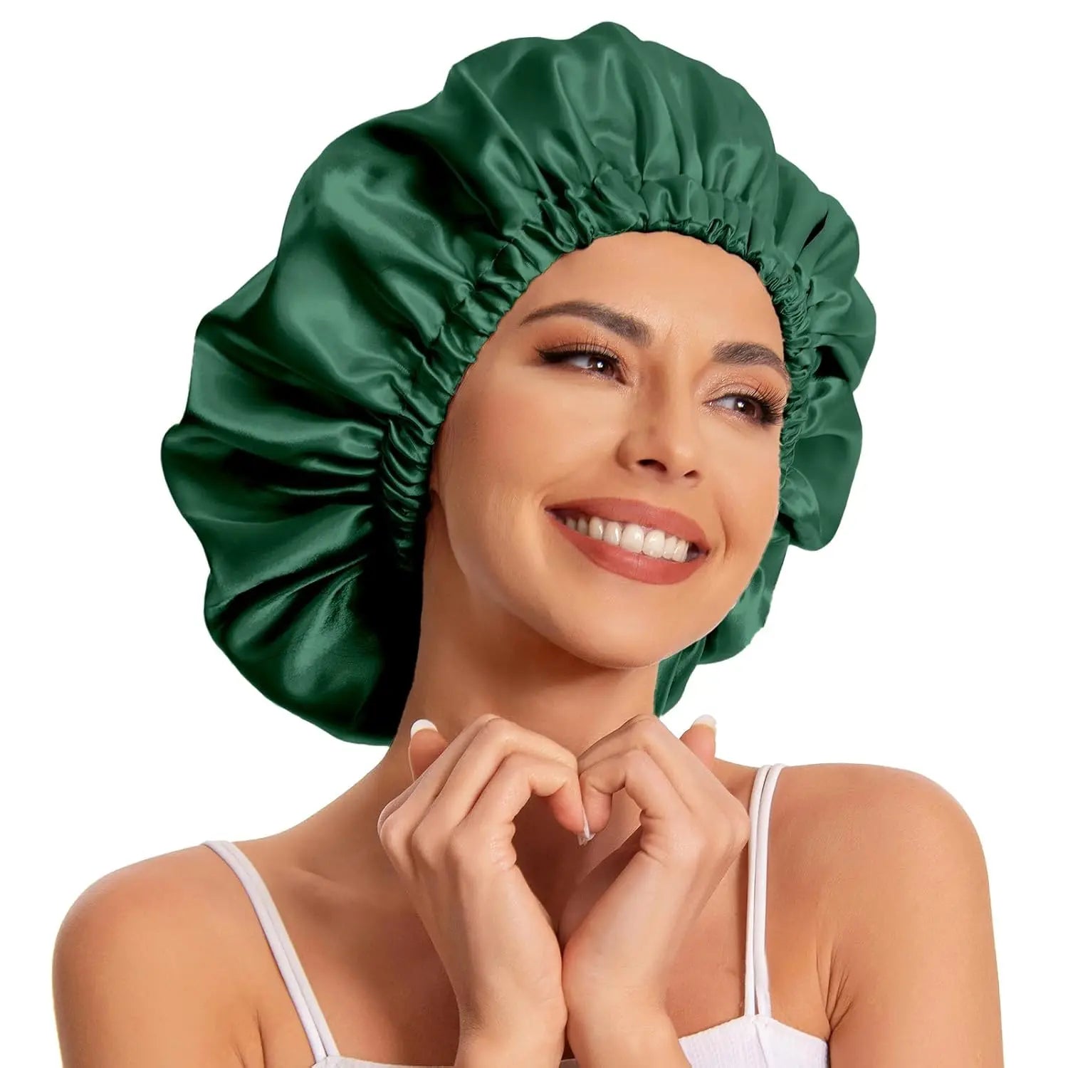 Gorro de cetim de seda gorro de cabelo dormir slouchy gorro chapéu de cetim touca de dormir bonnets para cabelo encaracolado natural feminino