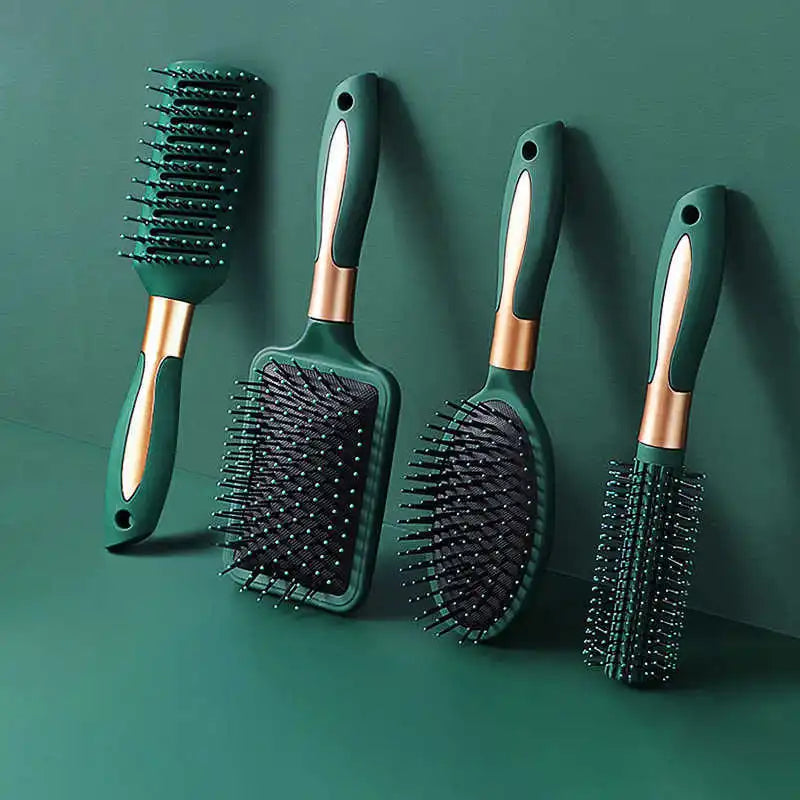 KLINA-Hair Massage Comb, Air Cushion, Scalp Hairbrush, Anti Static, Salon, SPA, Cabeleireiro Styling Tool, Oval, Round