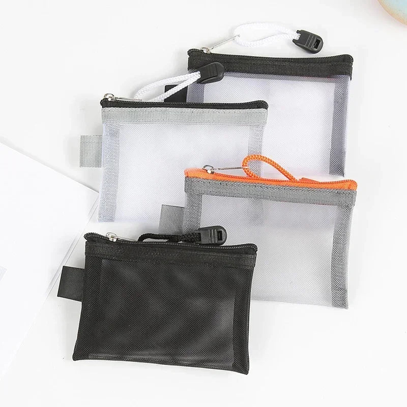 Mulheres malha saco de cosméticos armazenamento de viagem saco de maquiagem organizador feminino compõem bolsa pequeno batom higiene pessoal beleza caso