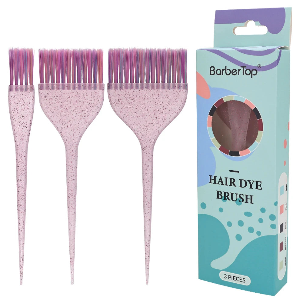 Escova de cabelo em forma de arco, salão de beleza, antiderrapante, creme de cor, escova de coloração de cabelo, aplicador de tintura de cabelo, escova de poeira, acessório de estilo