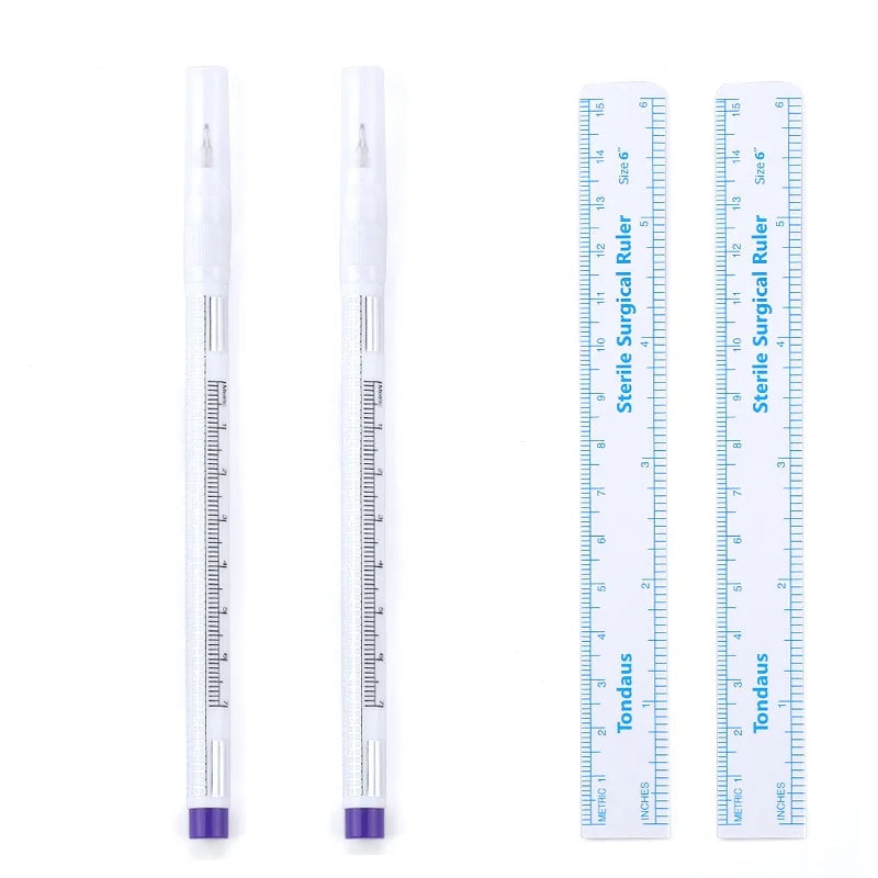 5/3/1 pçs caneta marcador de pele estéril ferramenta de extensão de cílios ponto fixo marcador caneta posicionamento da pele marcador tatuagem cílios acessórios