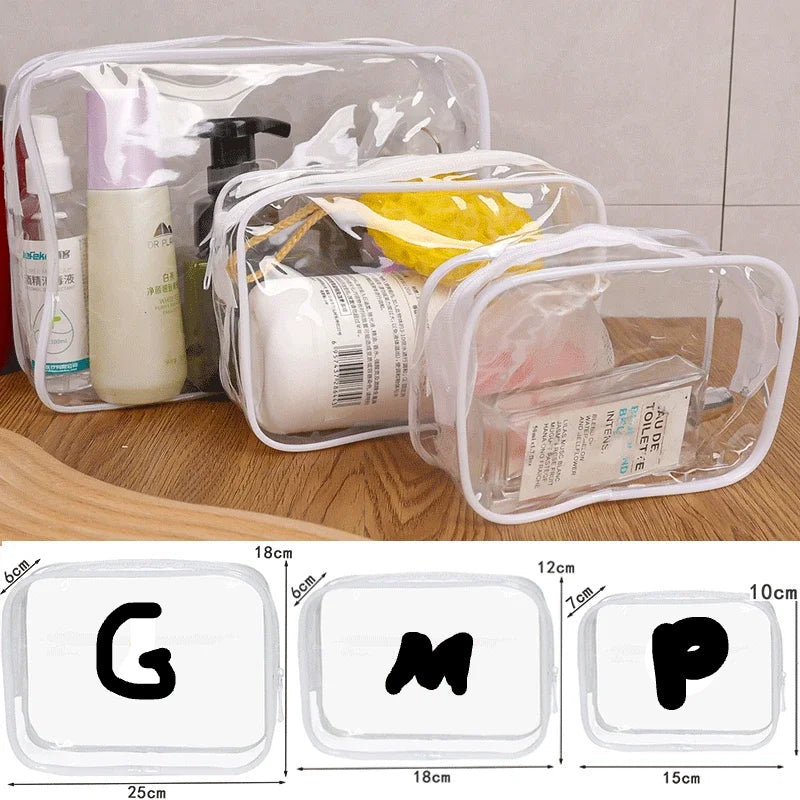 Bolsa de lavagem de viagem portátil feminina transparente à prova dwaterproof água bolsa de armazenamento de maquiagem grande capacidade organizador de cosméticos beleza caso feminino