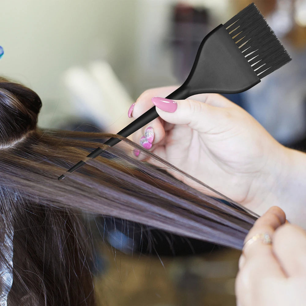Escova de cabelo em forma de arco, salão de beleza, antiderrapante, creme de cor, escova de coloração de cabelo, aplicador de tintura de cabelo, escova de poeira, acessório de estilo