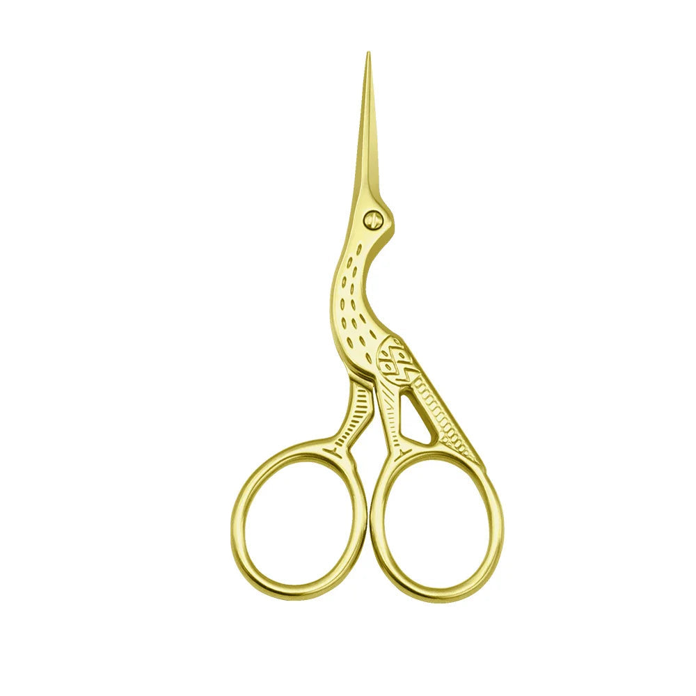 1pc tesoura de maquiagem estilo europeu 9cm compacto aço inoxidável pequeno profissional sobrancelha nariz corte de cabelo manicure ferramentas de unhas