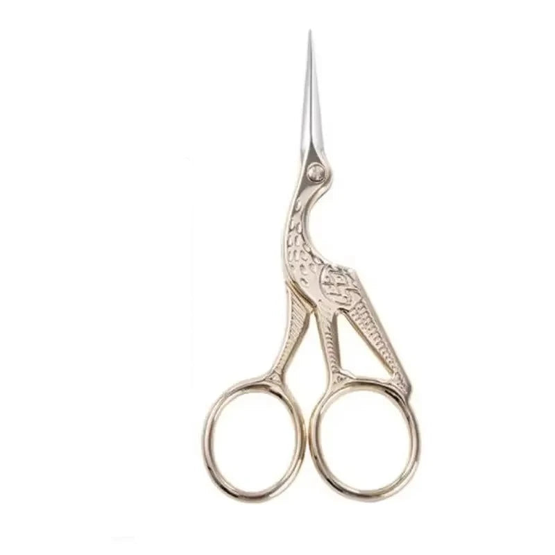 1pc tesoura de maquiagem estilo europeu 9cm compacto aço inoxidável pequeno profissional sobrancelha nariz corte de cabelo manicure ferramentas de unhas