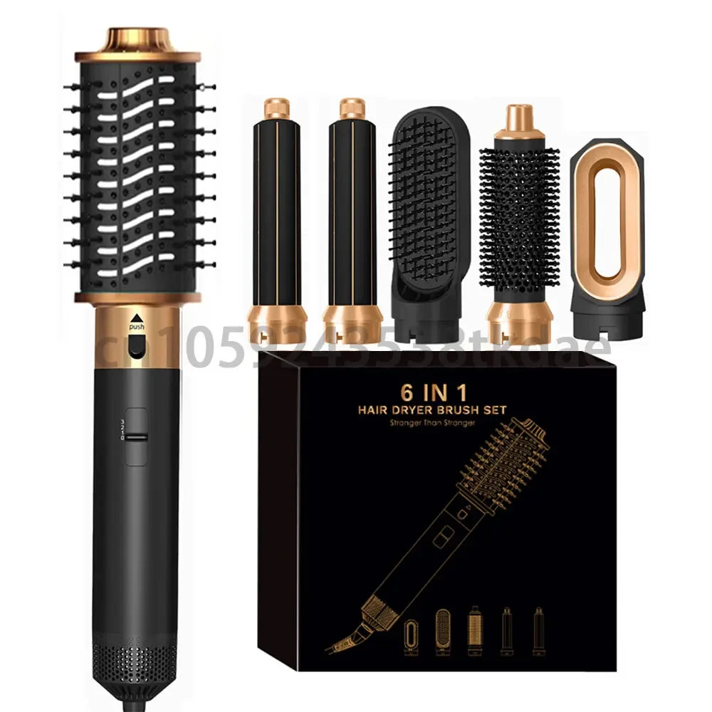 6 em 1 secador de cabelo escova pente quente conjunto profissional curling ferro alisador cabelo ferramenta estilo para dyson airwrap secador cabelo