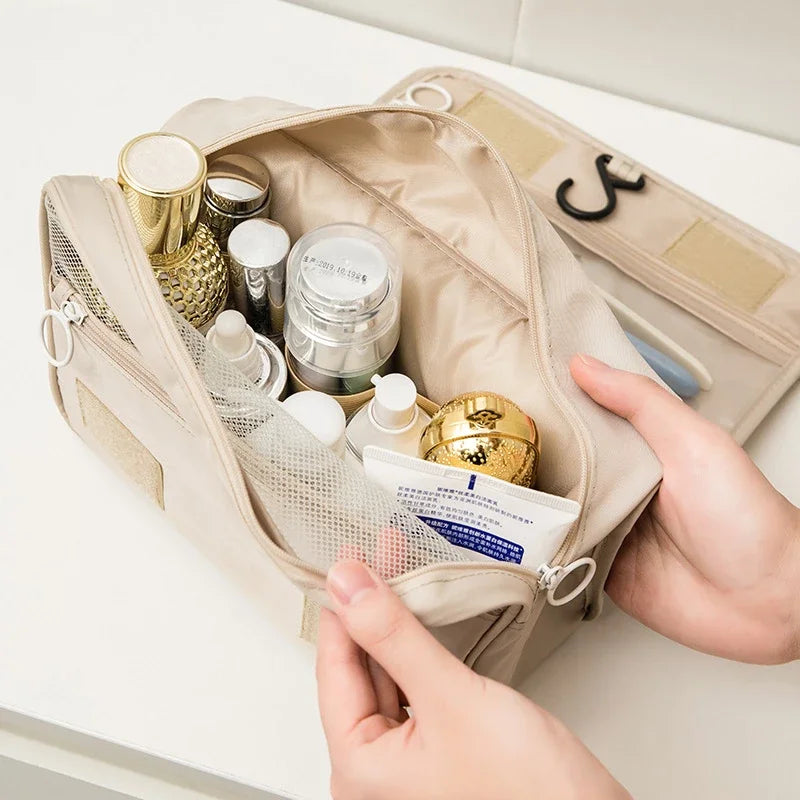 Saco de Viagem Impermeável para Mulheres, Maquiagem, Sacos Cosméticos, Organizador De Artigos De Higiene Pessoal, Armazenamento, Gancho Do Banheiro, Bolsa De Lavagem, Alta Qualidade