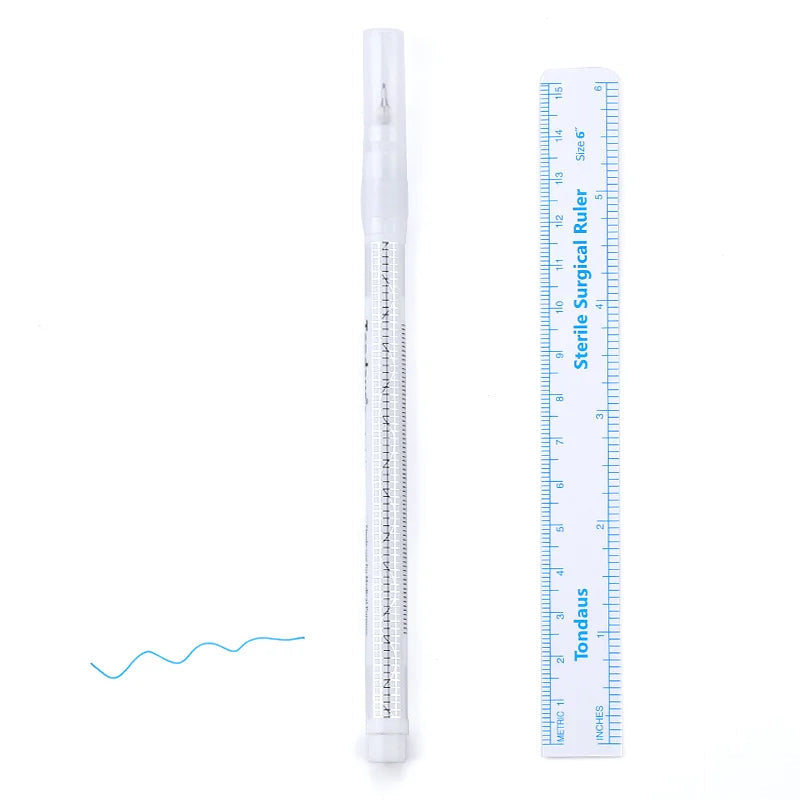 5/3/1 pçs caneta marcador de pele estéril ferramenta de extensão de cílios ponto fixo marcador caneta posicionamento da pele marcador tatuagem cílios acessórios
