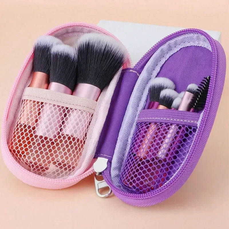 10 pçs/saco mini conjunto de pincéis de maquiagem em pó sombra fundação blush liquidificador corretivo beleza ferramentas de maquiagem escova profissional