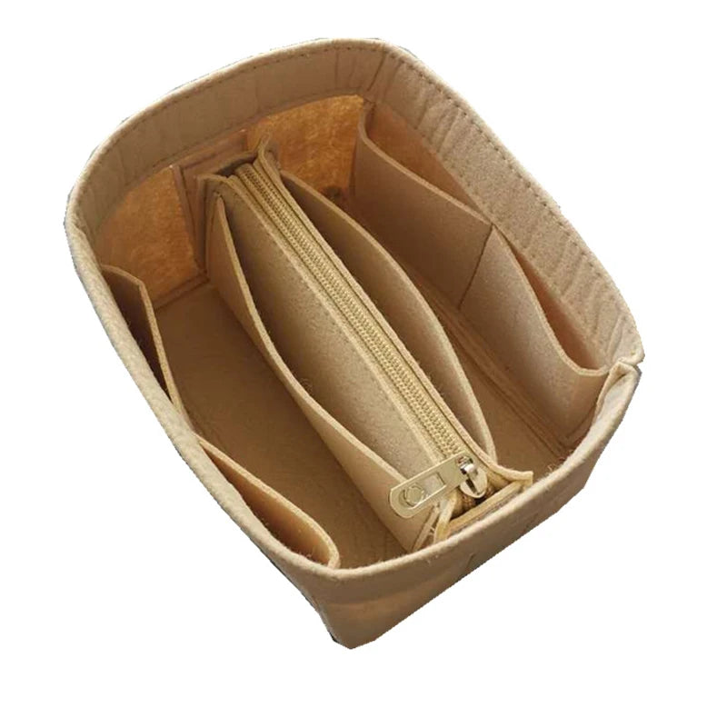 Para h picotin18 22 saco de inserção de pano de feltro organizador bolsa de maquiagem organizador de viagem bolsa interna portátil sacos cosméticos
