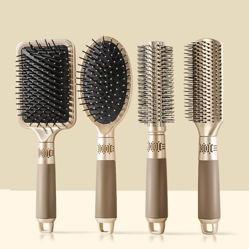KLINA-Hair Massage Comb, Air Cushion, Scalp Hairbrush, Anti Static, Salon, SPA, Cabeleireiro Styling Tool, Oval, Round