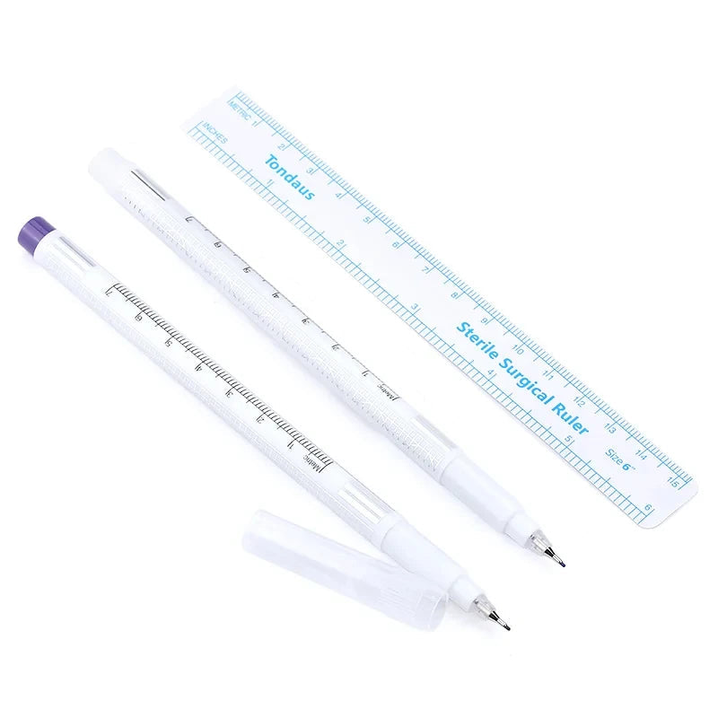 5/3/1 pçs caneta marcador de pele estéril ferramenta de extensão de cílios ponto fixo marcador caneta posicionamento da pele marcador tatuagem cílios acessórios