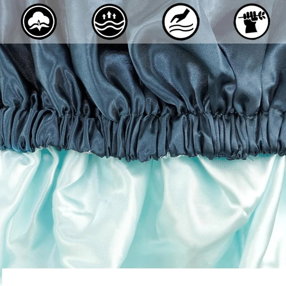 Gorro de cetim de seda gorro de cabelo dormir slouchy gorro chapéu de cetim touca de dormir bonnets para cabelo encaracolado natural feminino