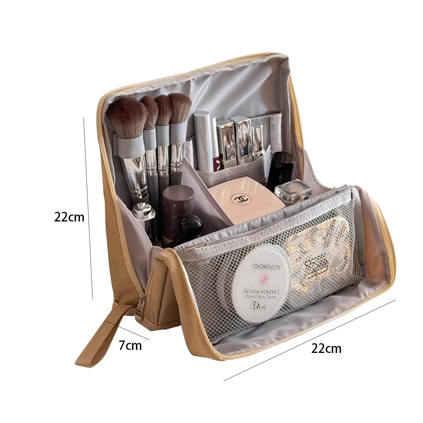 Grande capacidade de viagem feminina comestics saco de armazenamento menina saco de maquiagem organizador escova de maquiagem holer saco de lavagem de higiene pessoal magnético