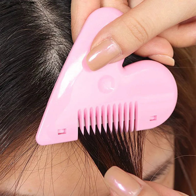 1pc pente de corte de cabelo escovas de cabelo com lâminas de barbear aparador de cabelo ferramentas de desbaste barbearia salão de beleza ferramenta de estilo pente