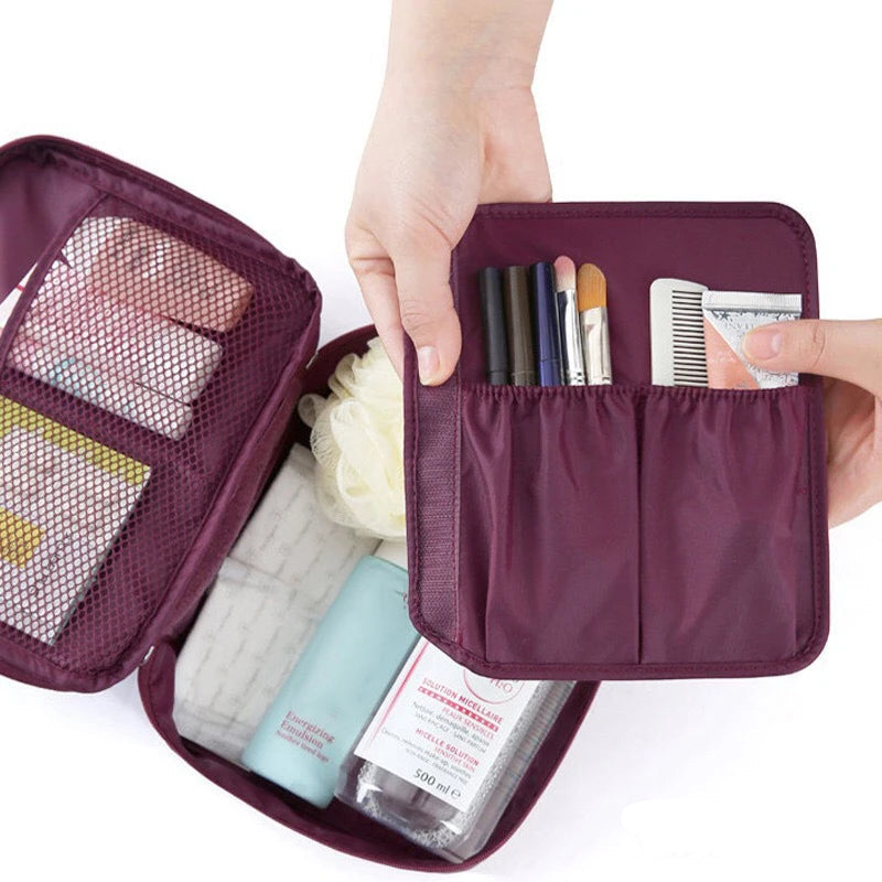 Simples Washbag Square Coreano Maquiagem Feminina Saco De Cosméticos Viagem Organizador De Viagens Personalizado Cosméticos Sacos De Mulheres Em oferta