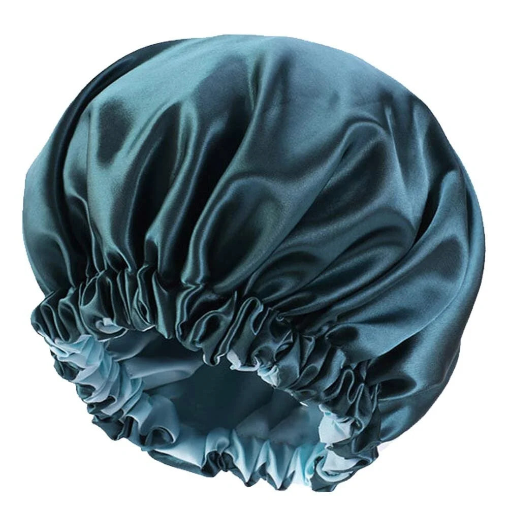 Gorro de cetim de seda gorro de cabelo dormir slouchy gorro chapéu de cetim touca de dormir bonnets para cabelo encaracolado natural feminino