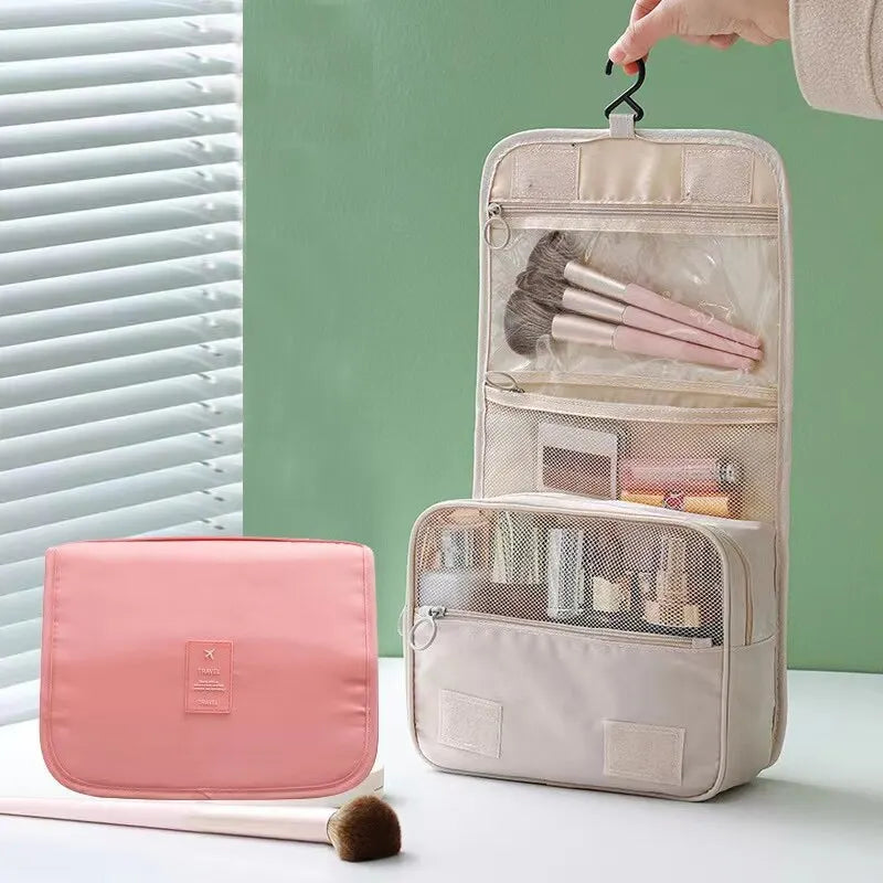 Saco de Viagem Impermeável para Mulheres, Maquiagem, Sacos Cosméticos, Organizador De Artigos De Higiene Pessoal, Armazenamento, Gancho Do Banheiro, Bolsa De Lavagem, Alta Qualidade