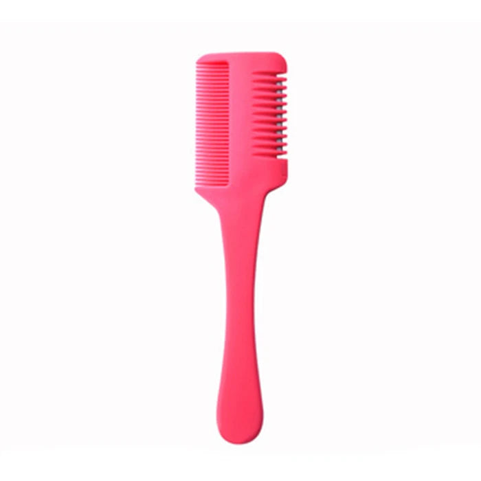 1pc pente de corte de cabelo escovas de cabelo com lâminas de barbear aparador de cabelo ferramentas de desbaste barbearia salão de beleza ferramenta de estilo pente