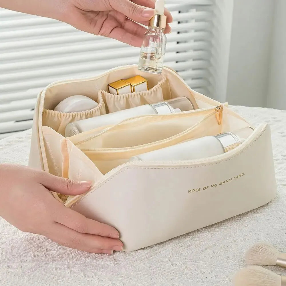 Organizador de maquiagem feminino kit de higiene pessoal saco compõem caso bolsa de armazenamento luxo senhora caixa, saco de cosméticos, saco organizador para viagem zip