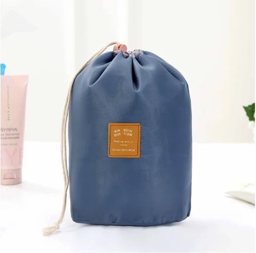 Mulheres saco de cosméticos moda redonda à prova dwaterproof água saco de maquiagem viagem organizador de maquiagem feminino armazenamento kit de higiene pessoal caso senhora caixa