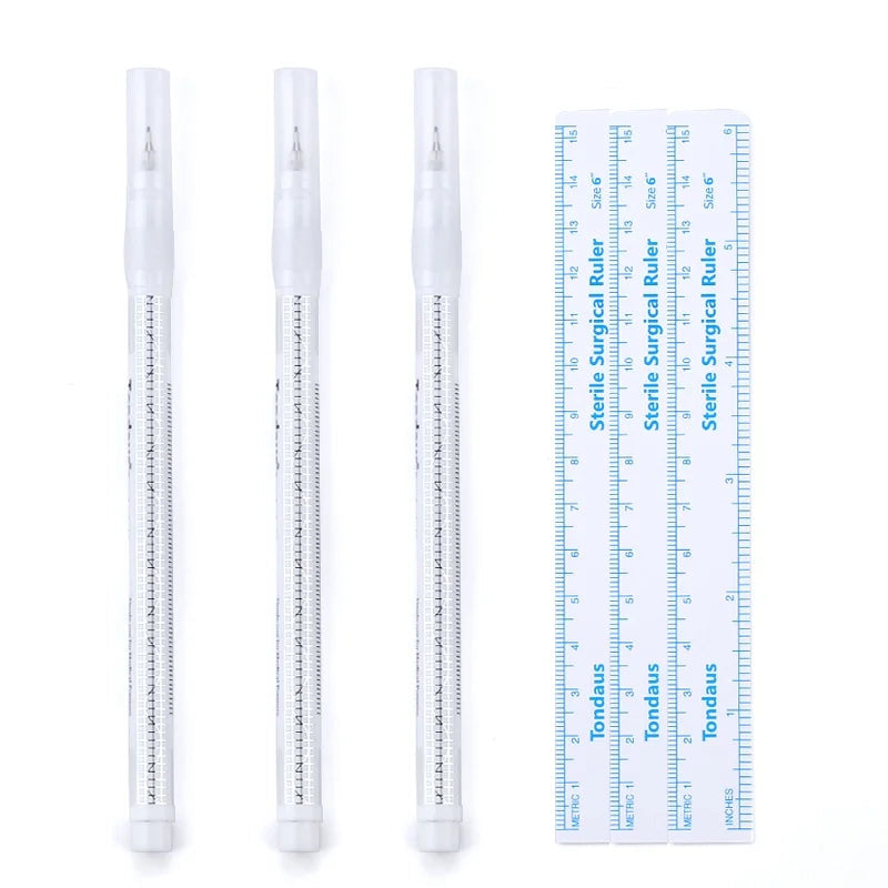 5/3/1 pçs caneta marcador de pele estéril ferramenta de extensão de cílios ponto fixo marcador caneta posicionamento da pele marcador tatuagem cílios acessórios