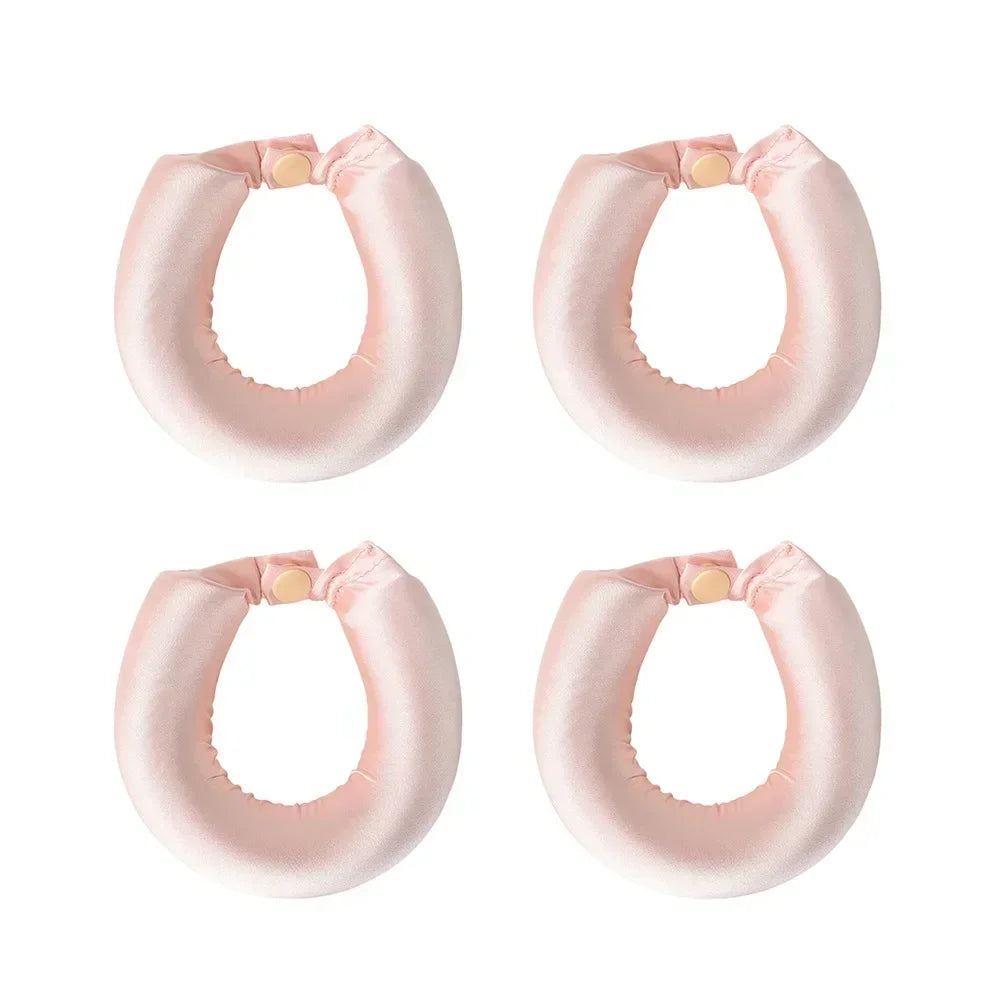 Modelador de cabelo sem calor, haste de ondulação, faixa de cabelo sem calor, cachos preguiçosos de cetim, modeladores macios, hastes flexíveis para dormir, ferramentas de estilo