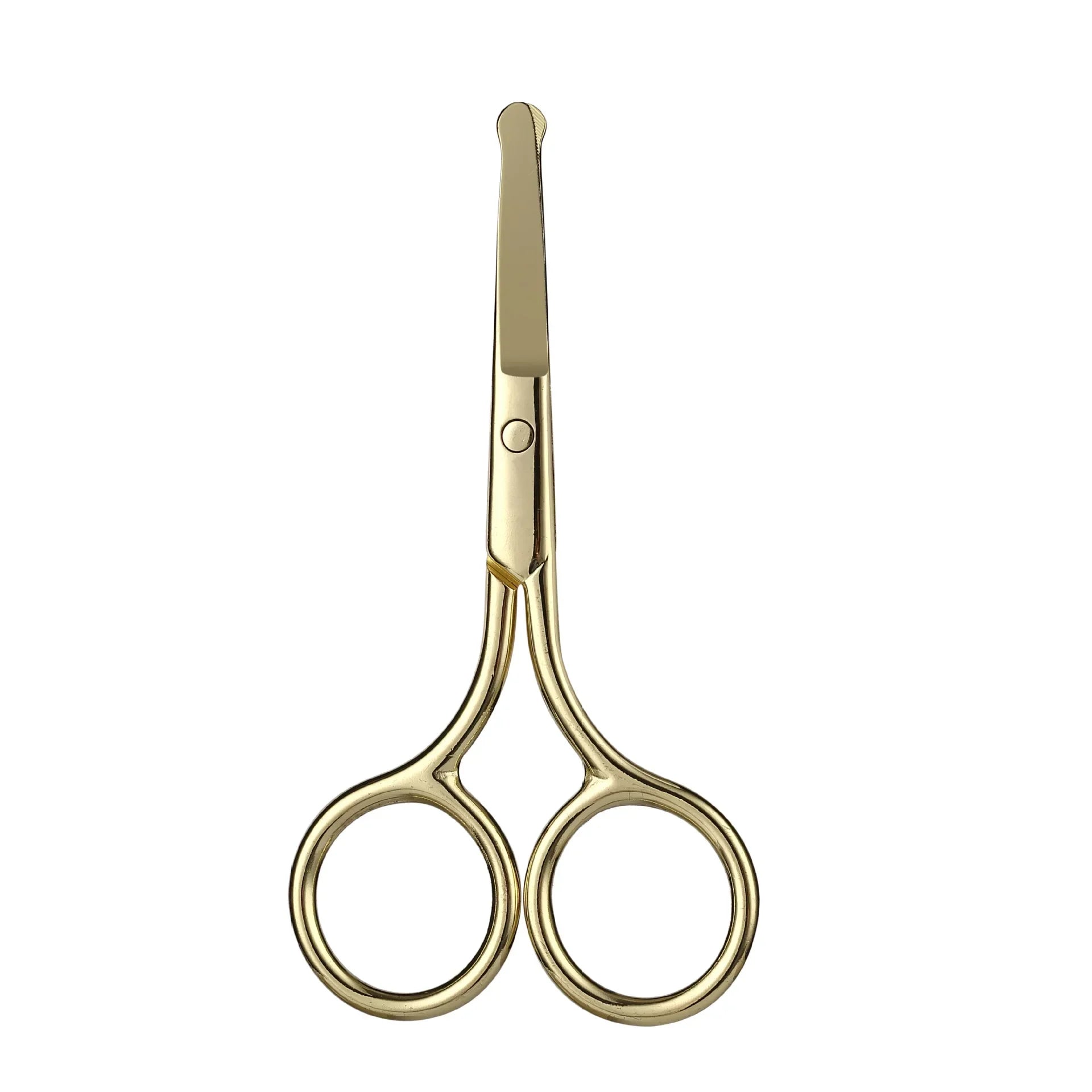 1pc tesoura de maquiagem estilo europeu 9cm compacto aço inoxidável pequeno profissional sobrancelha nariz corte de cabelo manicure ferramentas de unhas