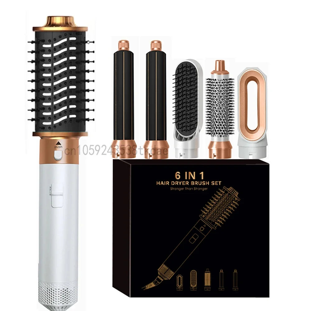 6 em 1 secador de cabelo escova pente quente conjunto profissional curling ferro alisador cabelo ferramenta estilo para dyson airwrap secador cabelo