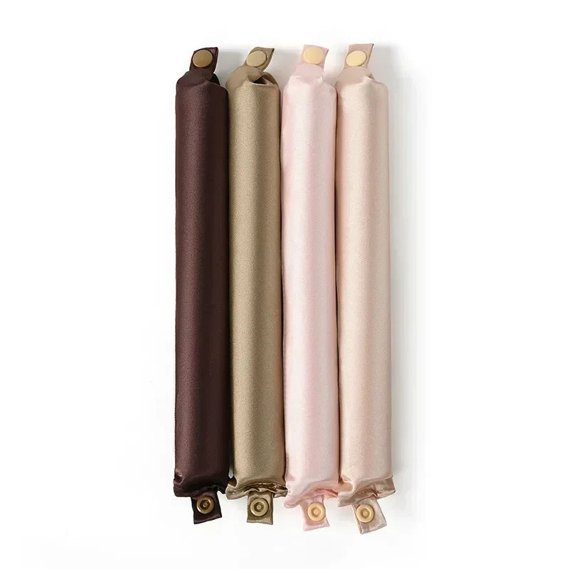 Modelador de cabelo sem calor, haste de ondulação, faixa de cabelo sem calor, cachos preguiçosos de cetim, modeladores macios, hastes flexíveis para dormir, ferramentas de estilo