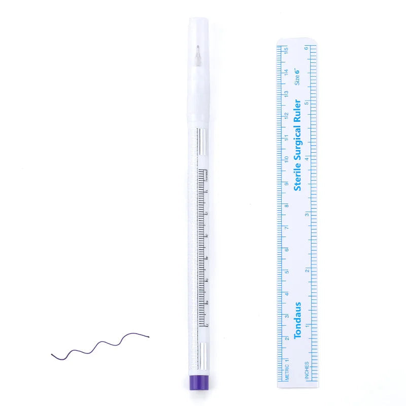 5/3/1 pçs caneta marcador de pele estéril ferramenta de extensão de cílios ponto fixo marcador caneta posicionamento da pele marcador tatuagem cílios acessórios