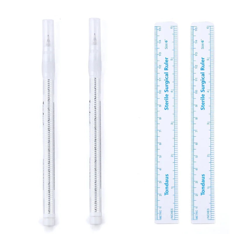 5/3/1 pçs caneta marcador de pele estéril ferramenta de extensão de cílios ponto fixo marcador caneta posicionamento da pele marcador tatuagem cílios acessórios